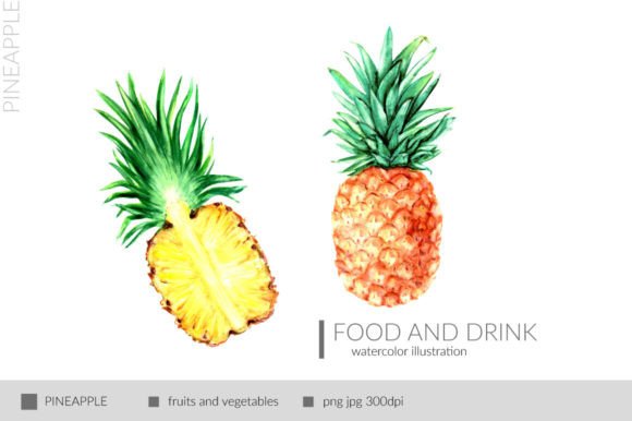 Download Pineapple Watercolor Illustration - Illustration Collection