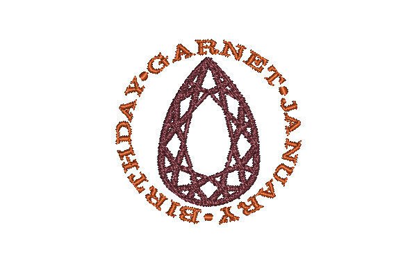 Download Garnet Faceted Pear January Birthday - Garnet Collection