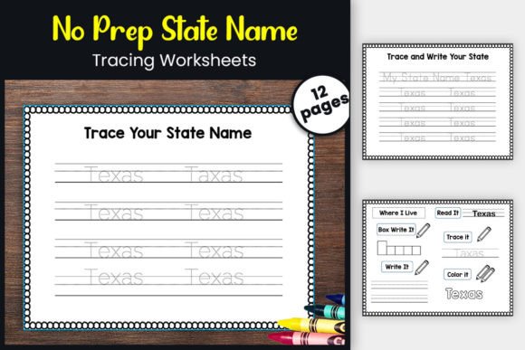 Download State Name Tracing &amp; Geography Activity - Name Collection